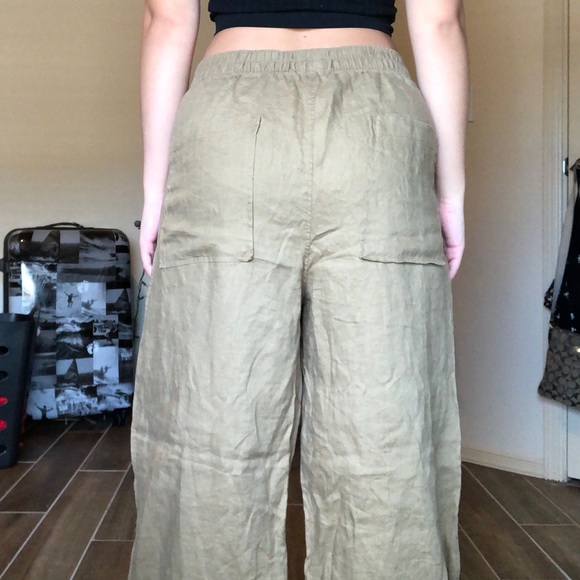 Dark tan light pants Tahaf - Picture 2 of 9